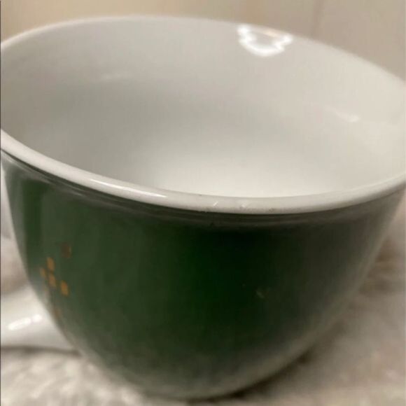 Starbucks Coffee Holiday Mug 2014 Green Turquoise Christmas Trees 14 Oz - Picture 4 of 4